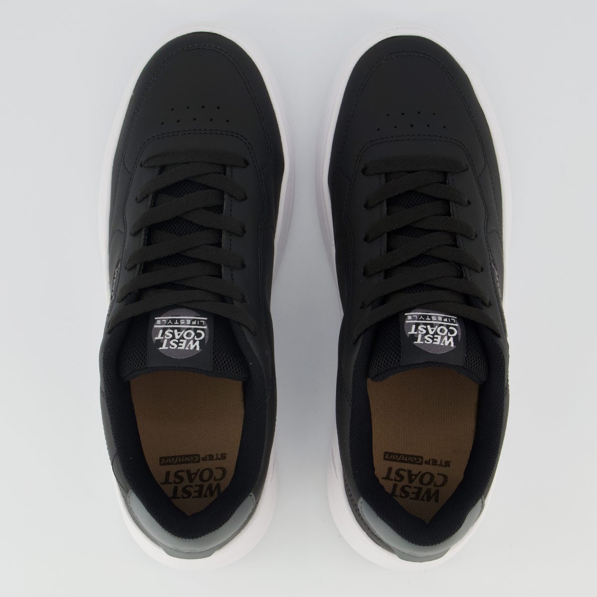 Tênis West Coast Austin Preto e Branco Preto 4
