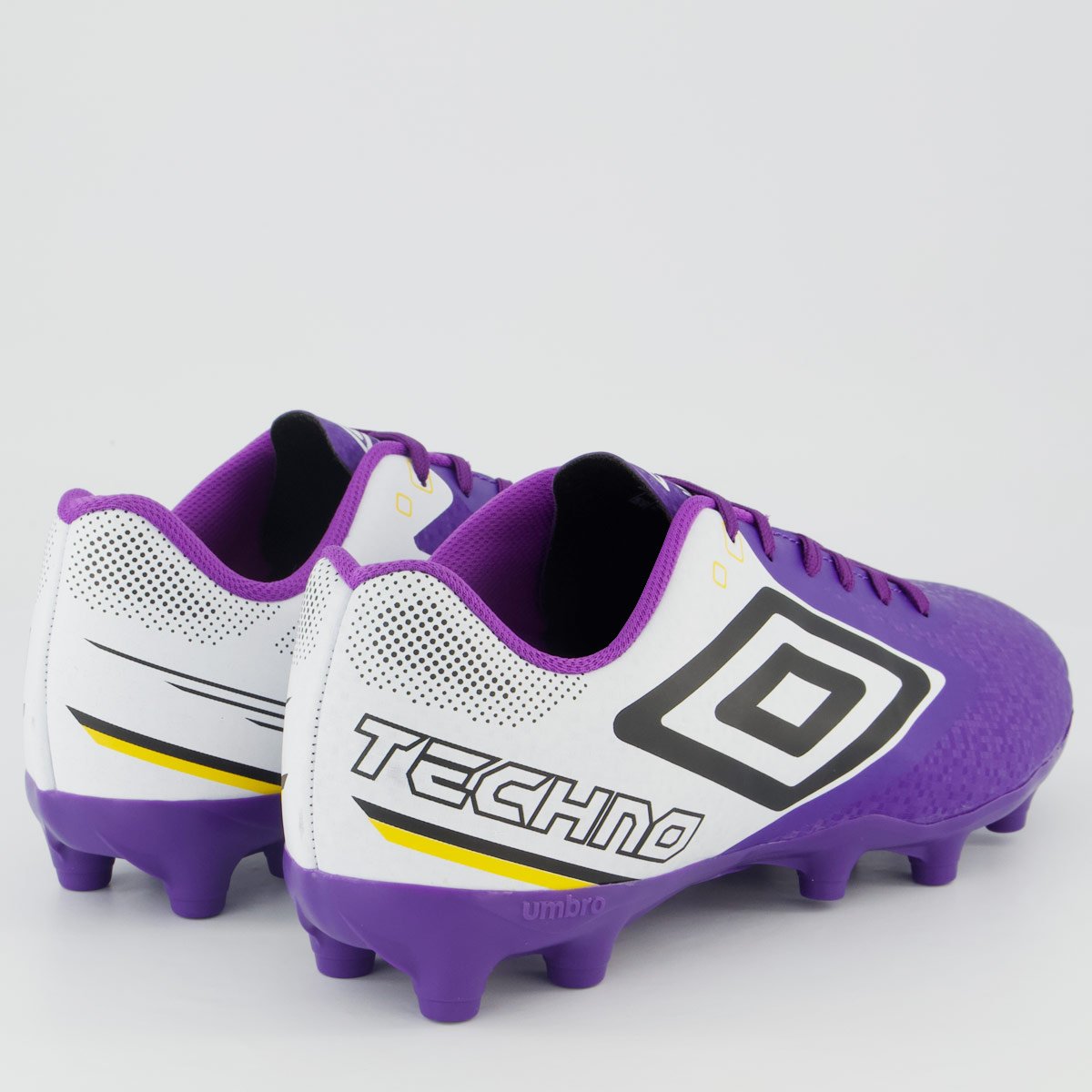Chuteira Umbro Techno II Campo Roxa e Prata Roxo 3