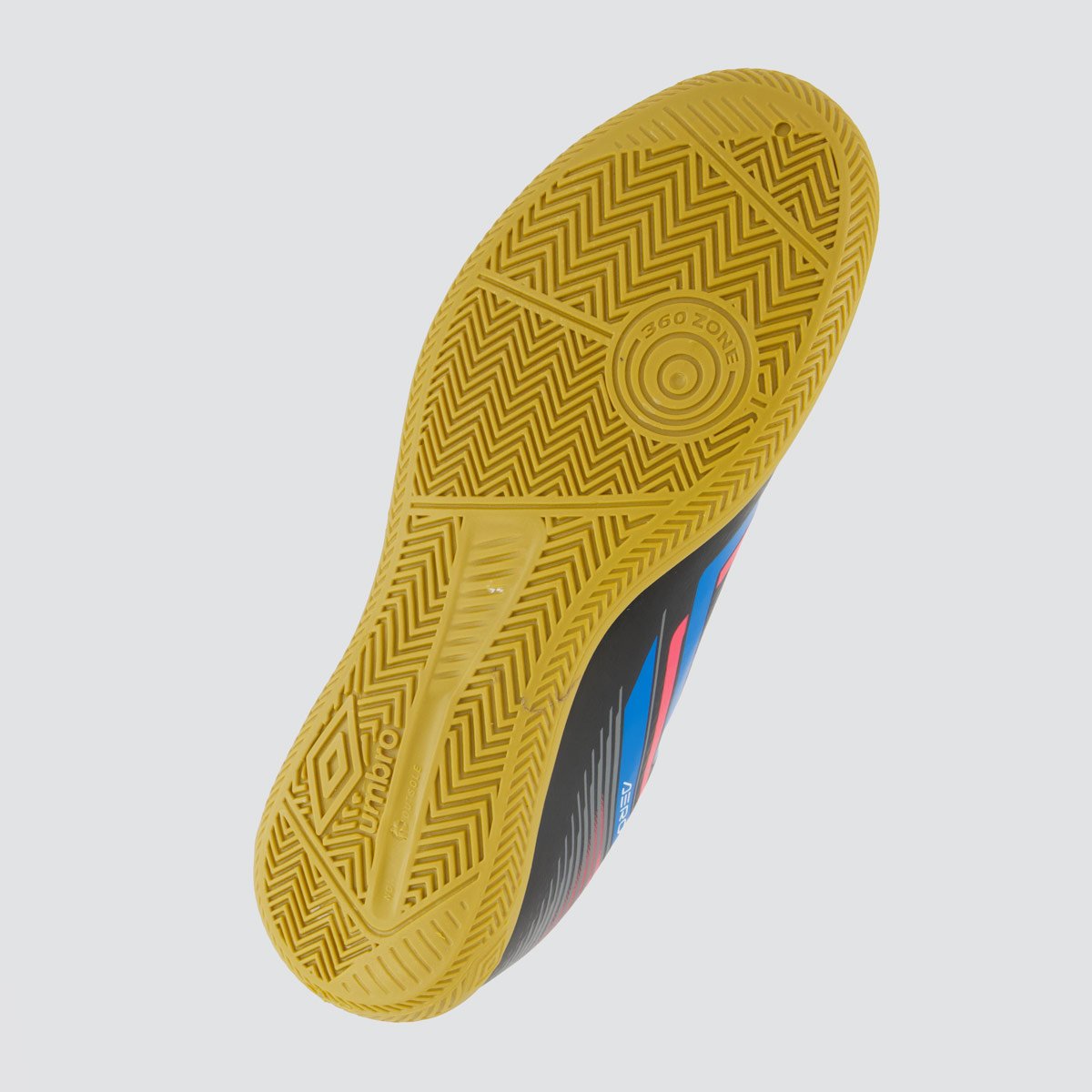 Chuteira Umbro Aerodynamic Futsal Preta e Azul Preto 5