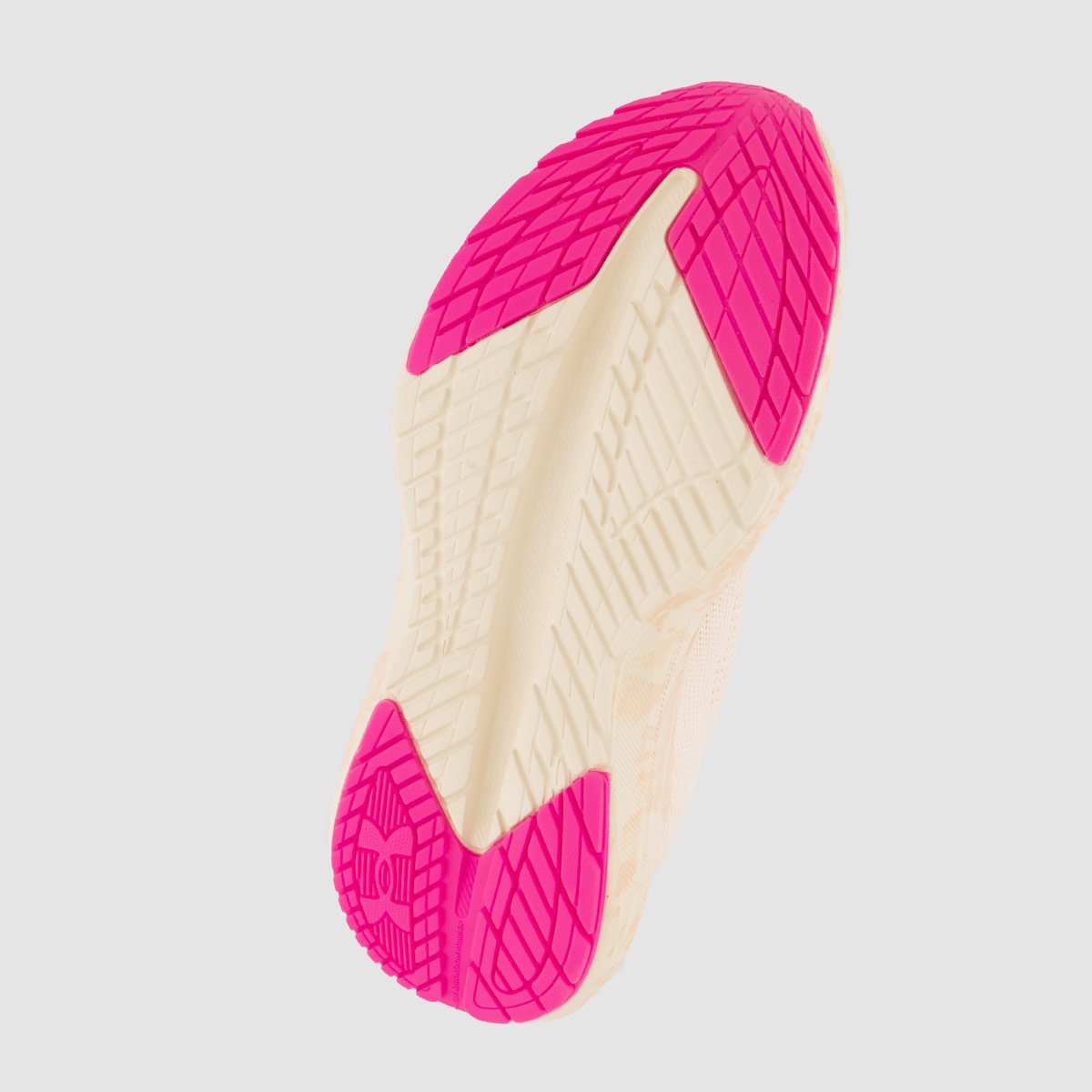 Tênis Under Armour Charged Fleek Feminino Off White e Rosa Off White 5