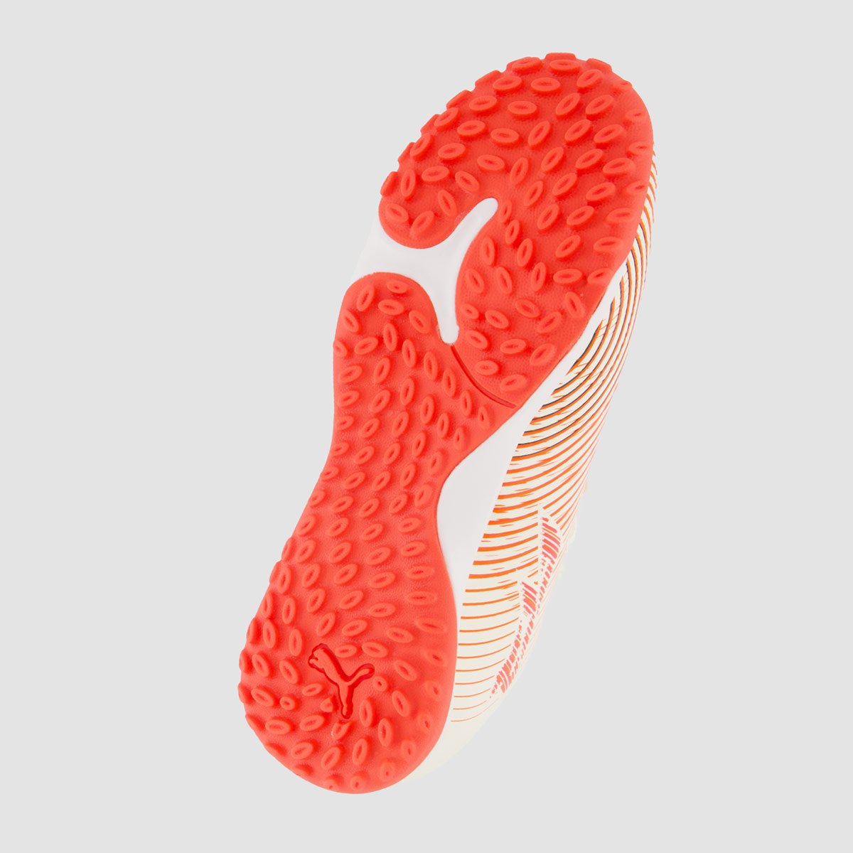 Chuteira Puma Future 9 Play + Mid Society Juvenil Off White e Laranja Off White 5