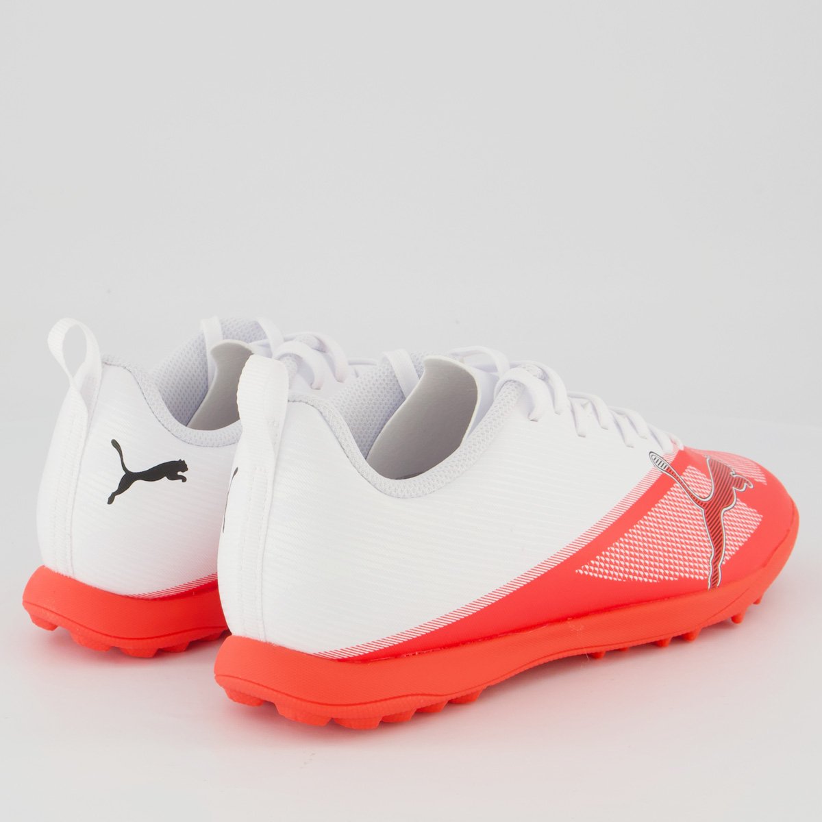 Chuteira Puma Ultra 7 Play Society Juvenil Vermelha e Branca Branco/Vermelho 3