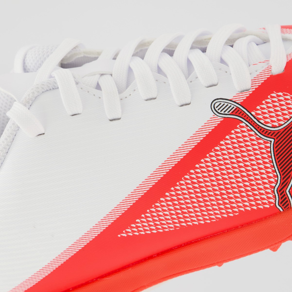 Chuteira Puma Ultra 7 Play Society Juvenil Vermelha e Branca Branco/Vermelho 7