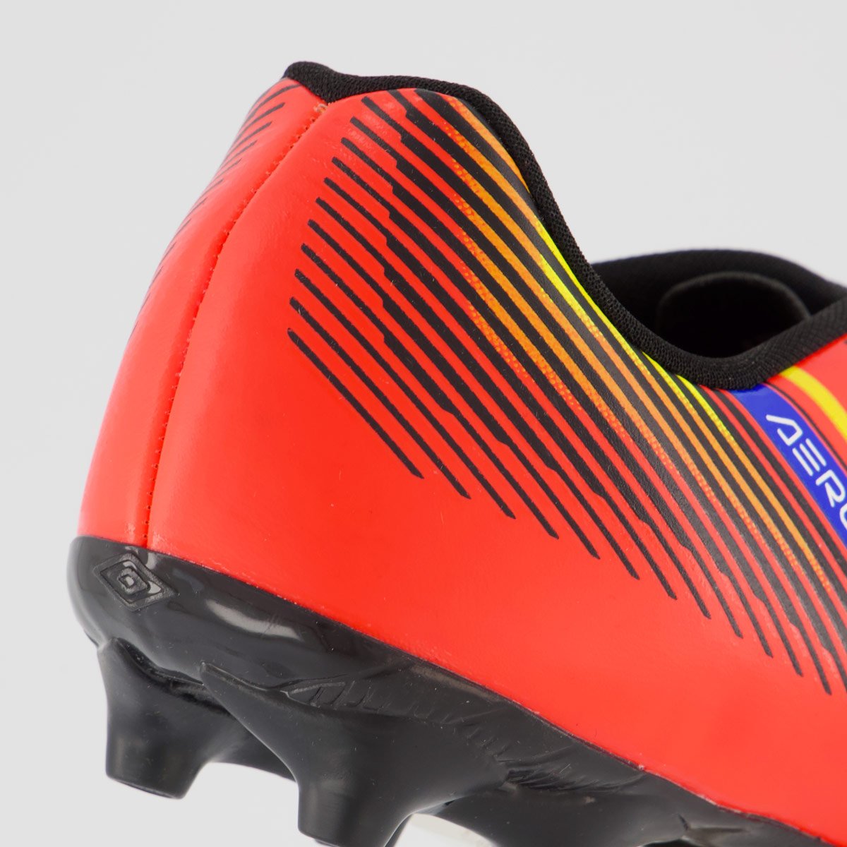 Chuteira Umbro Aerodynamic Campo Laranja e Azul Laranja 6