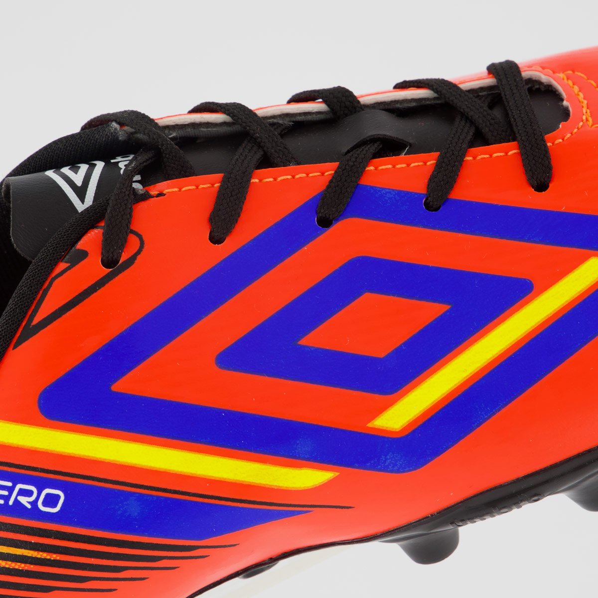 Chuteira Umbro Aerodynamic Campo Laranja e Azul Laranja 7