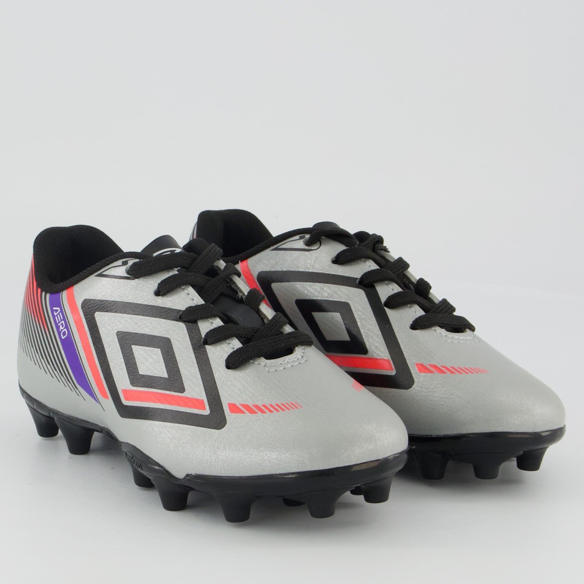 Chuteira Umbro Aerodynamic Campo Juvenil Cinza Cinza 6