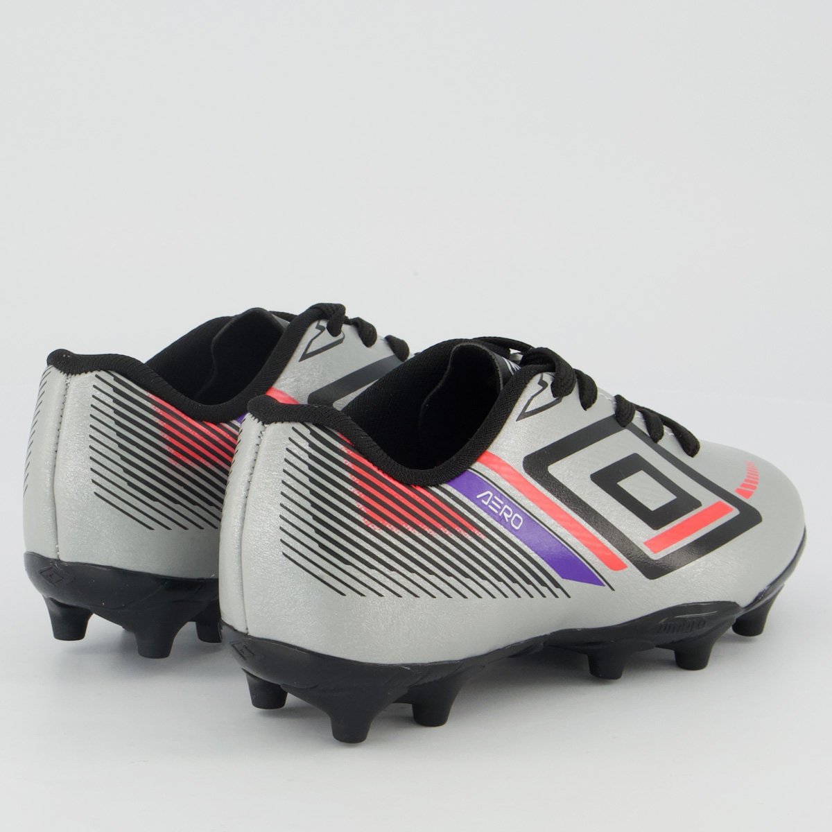 Chuteira Umbro Aerodynamic Campo Juvenil Cinza Cinza 7