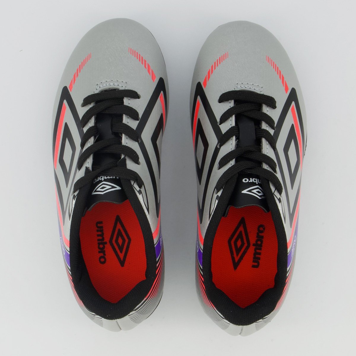 Chuteira Umbro Aerodynamic Campo Juvenil Cinza Cinza 8