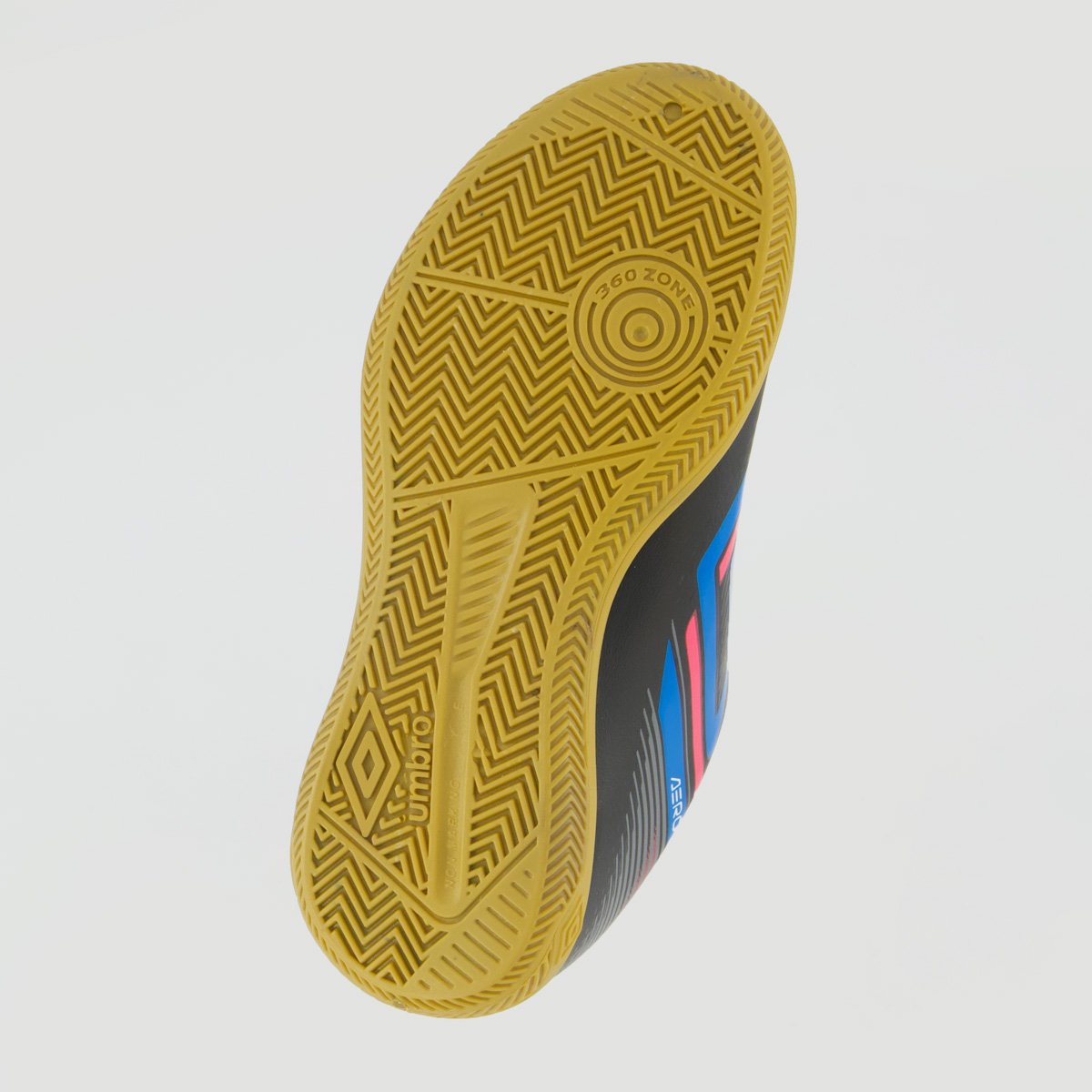 Chuteira Umbro Aerodynamic Futsal Juvenil Preta e Azul Preto/Azul 5