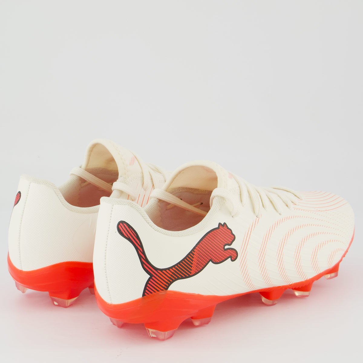 Chuteira Puma Future 9 Play Campo Off White e Laranja Off White/Laranja 3