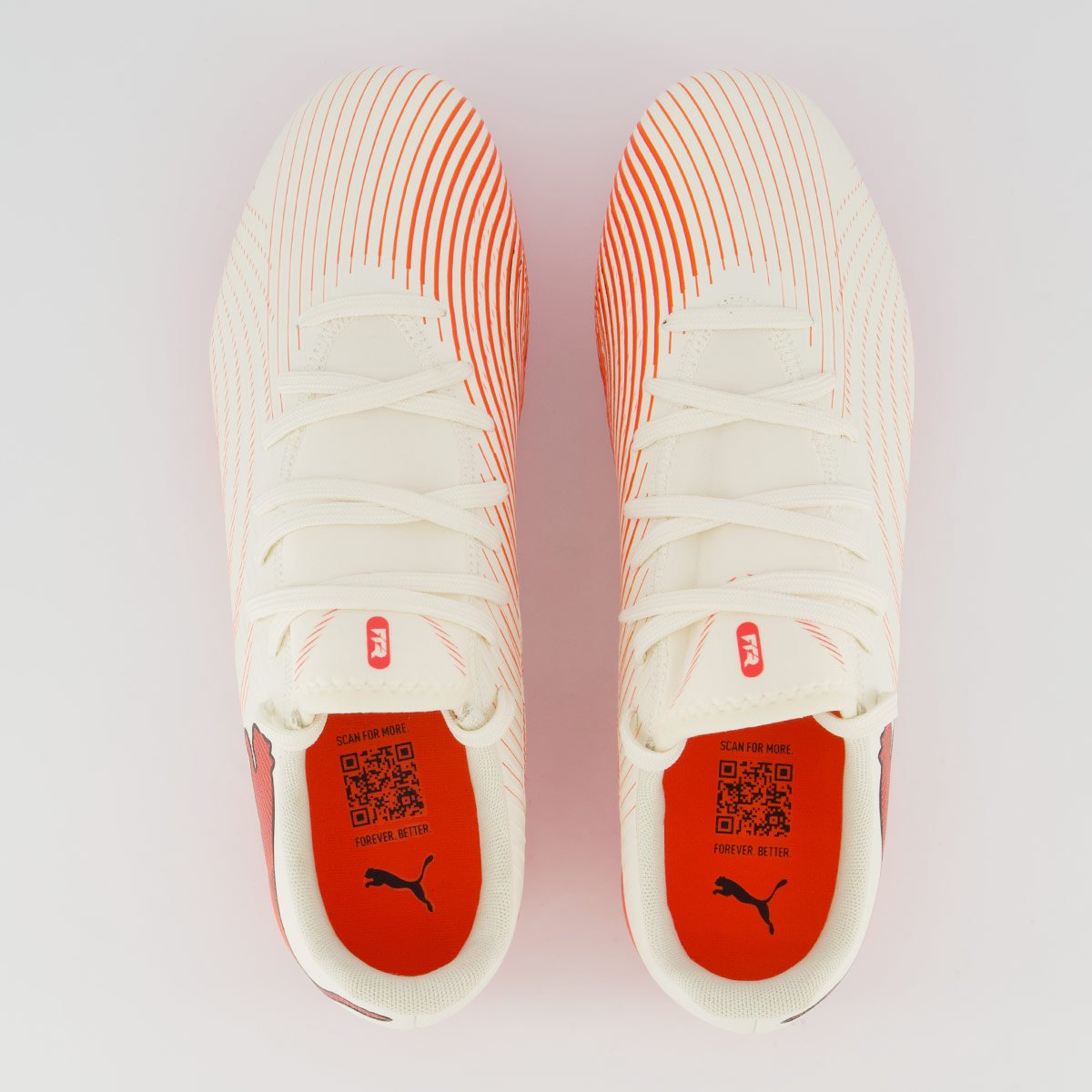 Chuteira Puma Future 9 Play Campo Off White e Laranja Off White/Laranja 4