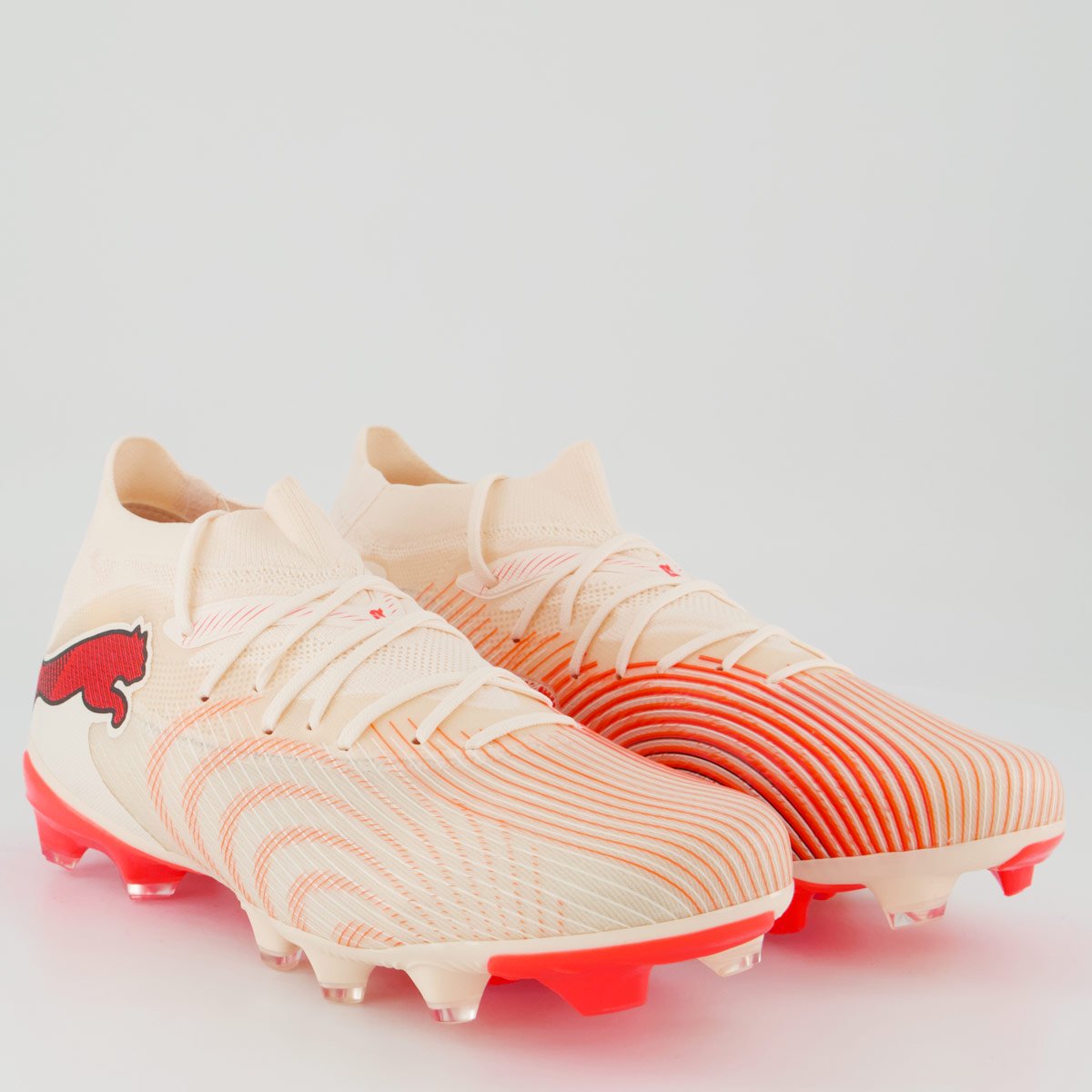 Chuteira Puma Future 9 Match BDP Campo Off White Off White/Laranja 2