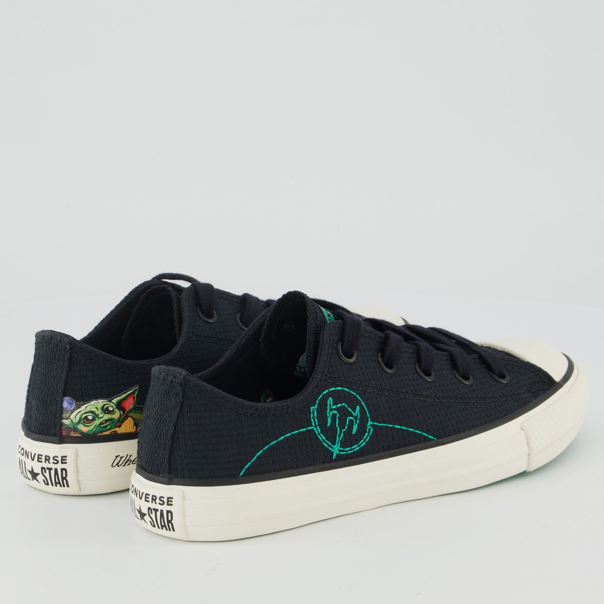 Tênis Converse All Star Chuck Taylor Star Wars Juvenil Preto e Verde Preto 3
