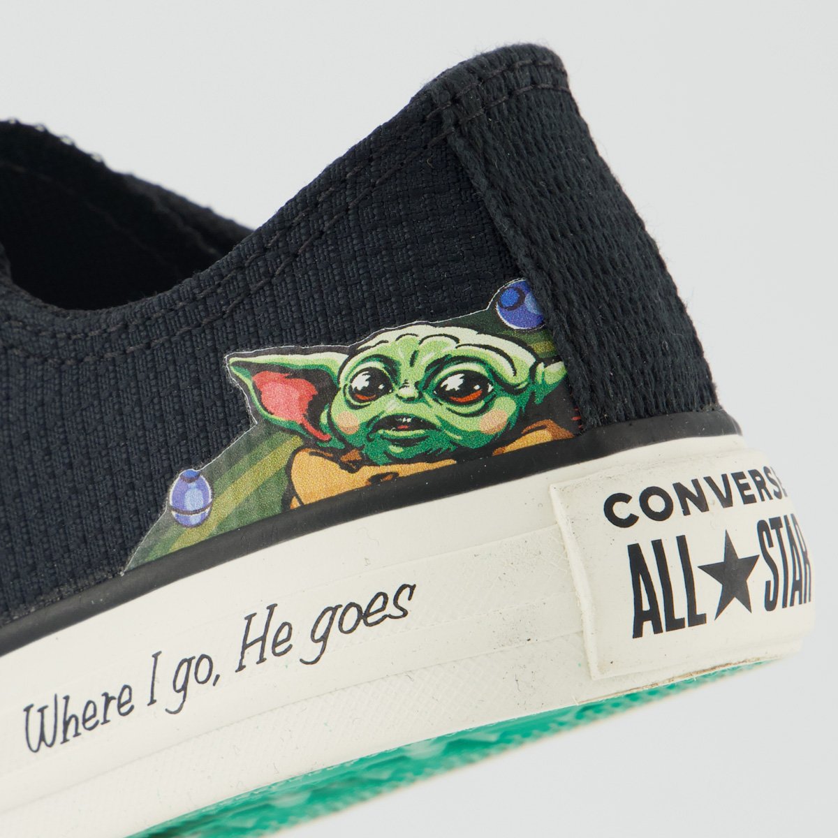 Tênis Converse All Star Chuck Taylor Star Wars Juvenil Preto e Verde Preto 6