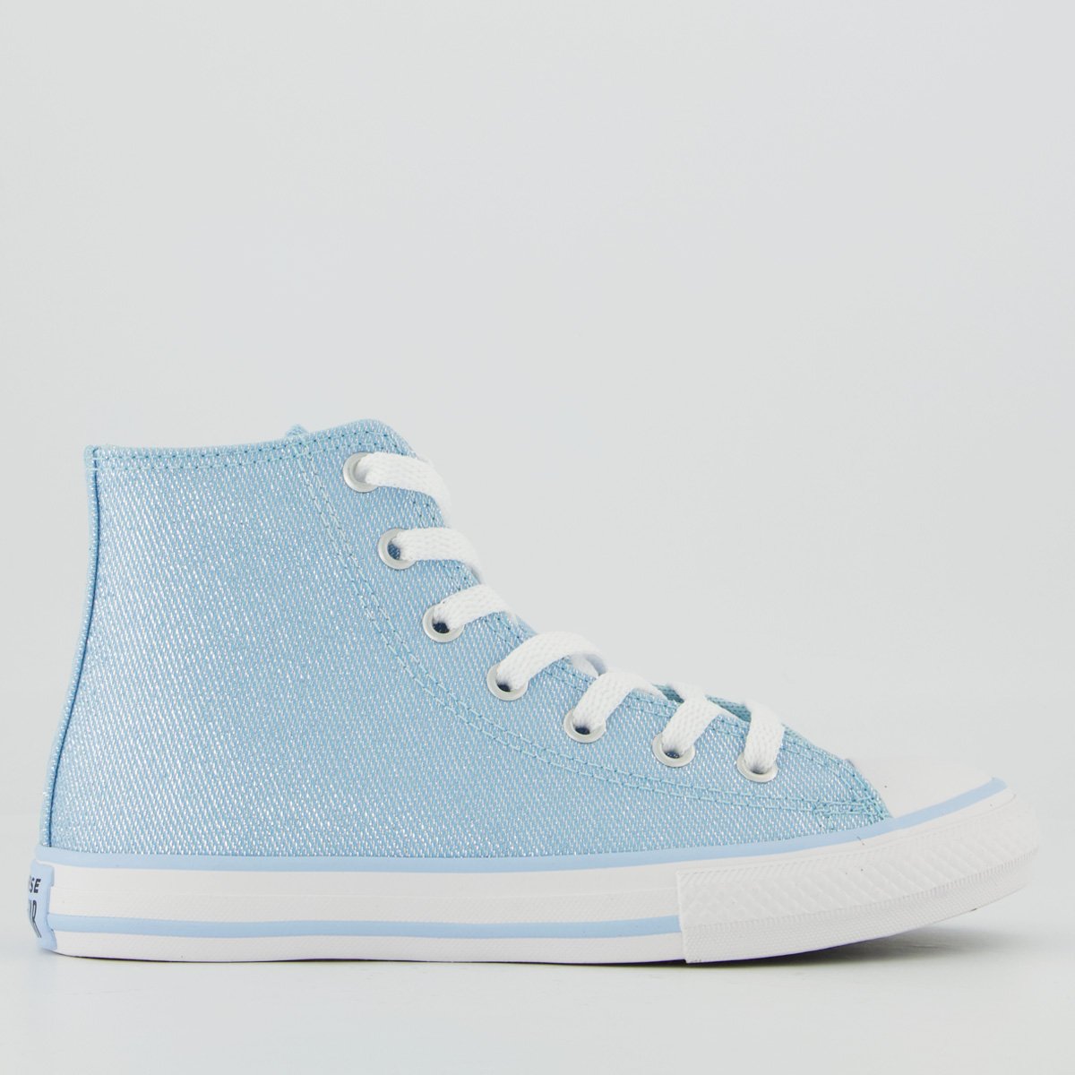 Tênis Converse All Star Chuck Taylor Side Cano Alto Juvenil Azul