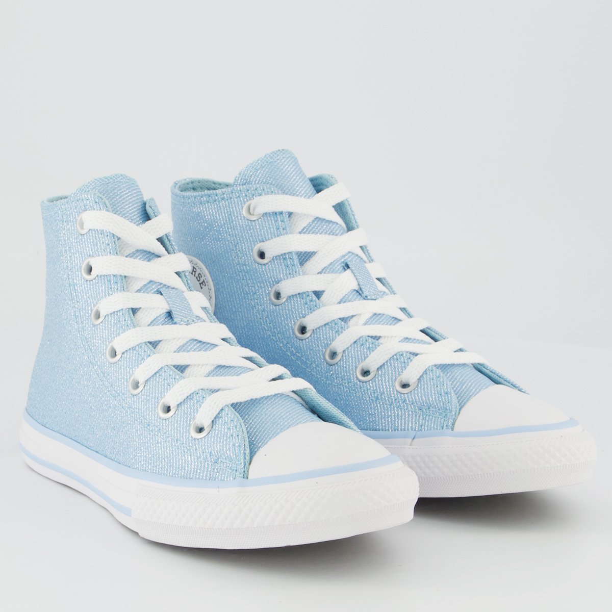Tênis Converse All Star Chuck Taylor Side Cano Alto Juvenil Azul Azul 2