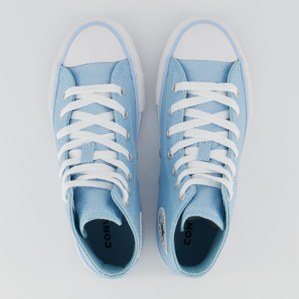 Tênis Converse All Star Chuck Taylor Side Cano Alto Juvenil Azul Azul 4