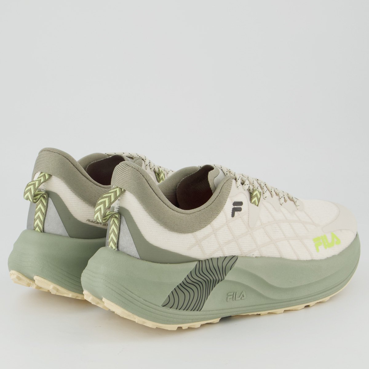 Tênis Fila Racer Skytrail Feminino Off White e Verde Off White/Verde 3