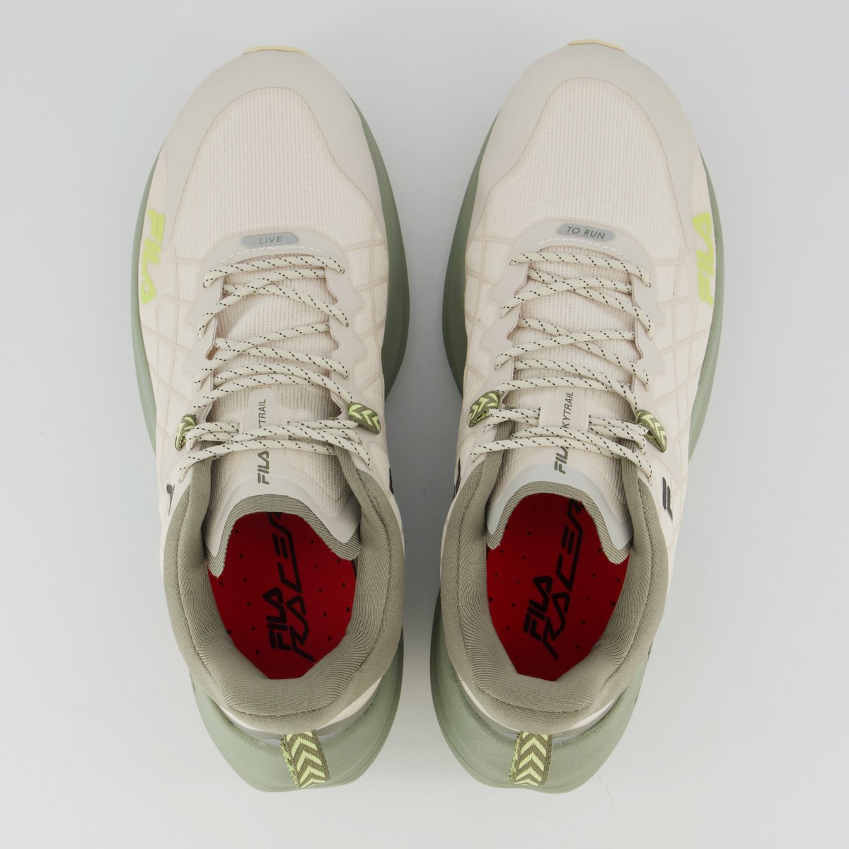 Tênis Fila Racer Skytrail Off White e Verde Off White/Verde 4