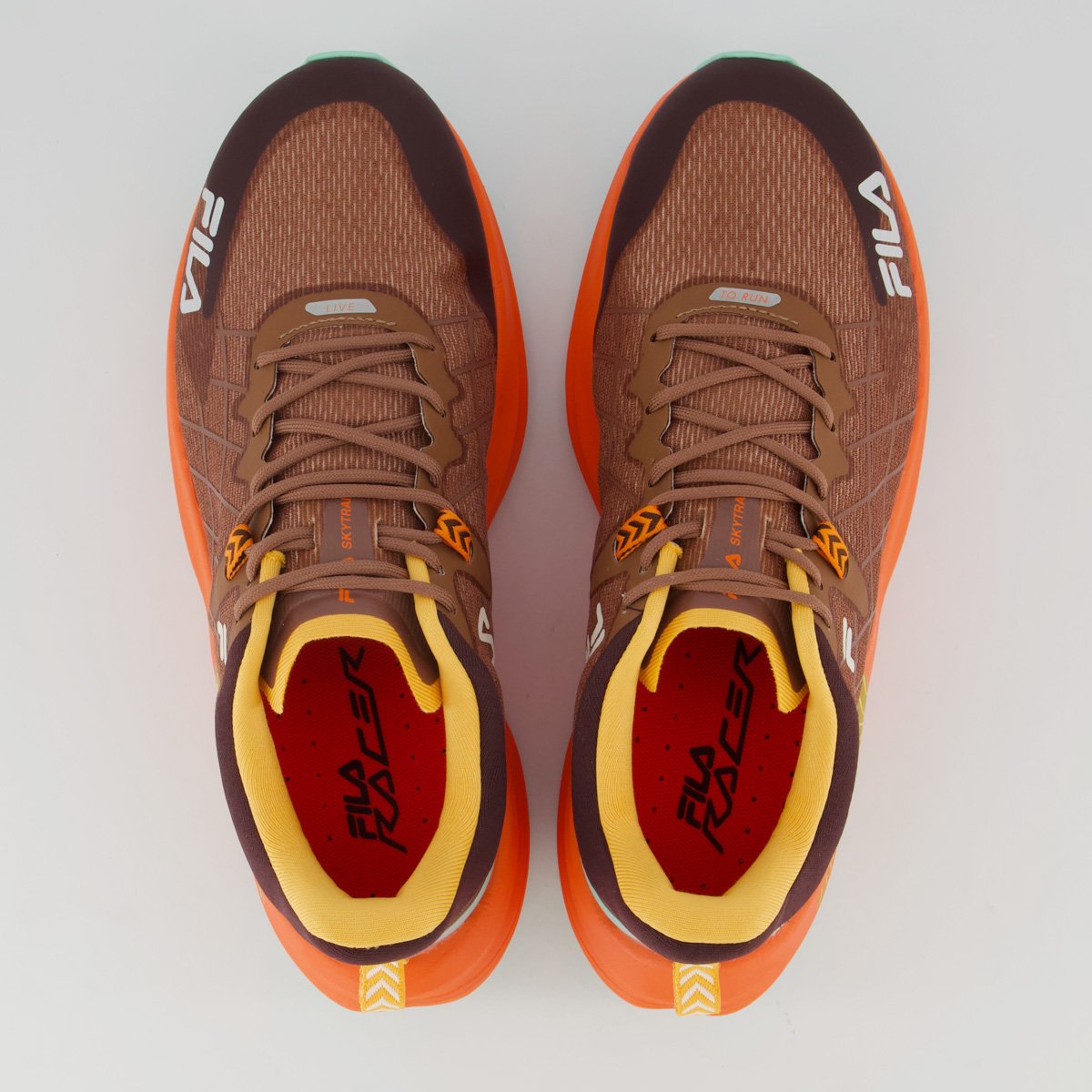 Tênis Fila Racer Skytrail Marrom e Laranja Marrom/Laranja 4