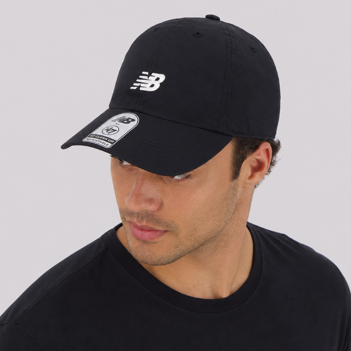 Boné New Balance Run Preto Preto 5