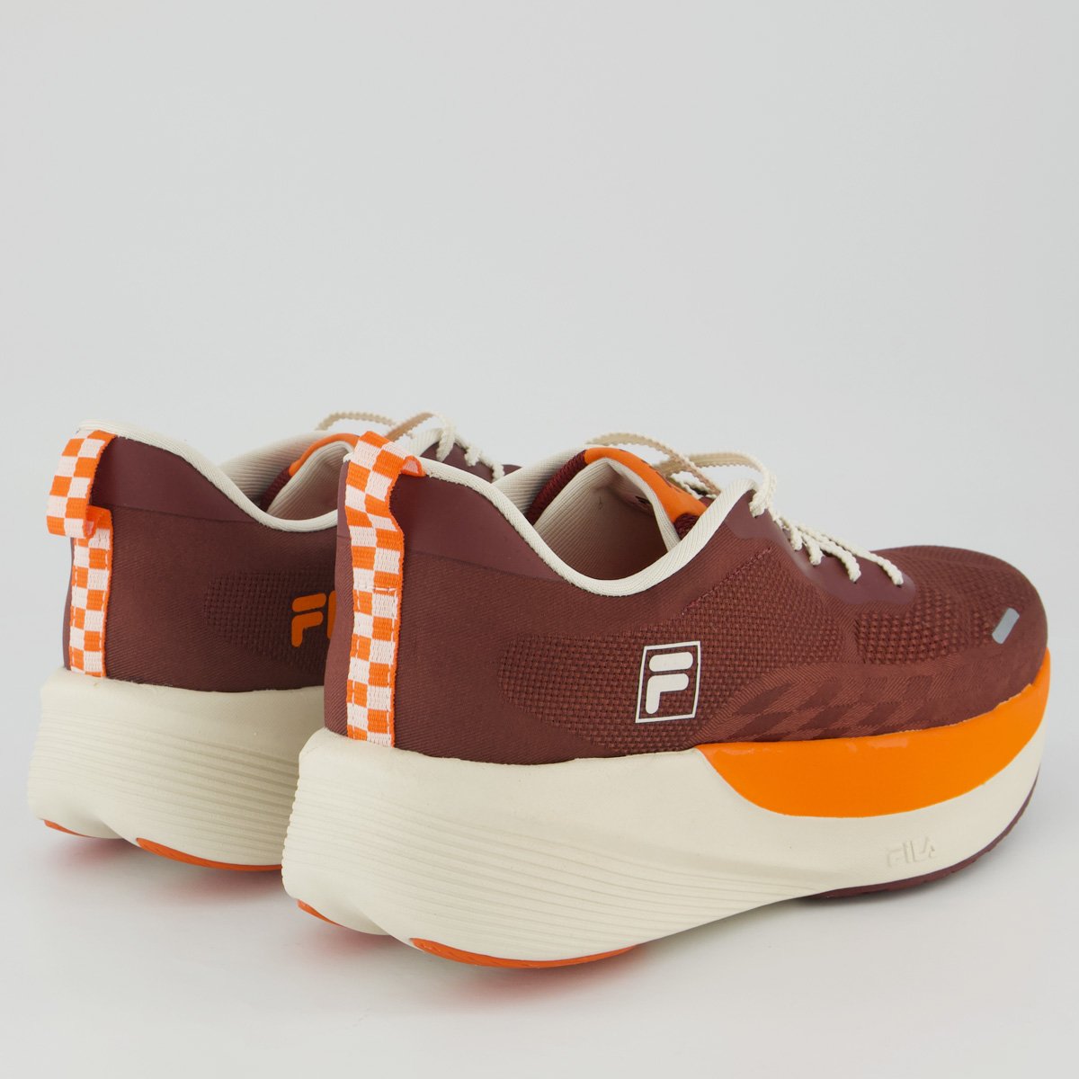 Tênis Fila Aero Skyfoam Bordô e Laranja Bordô 3