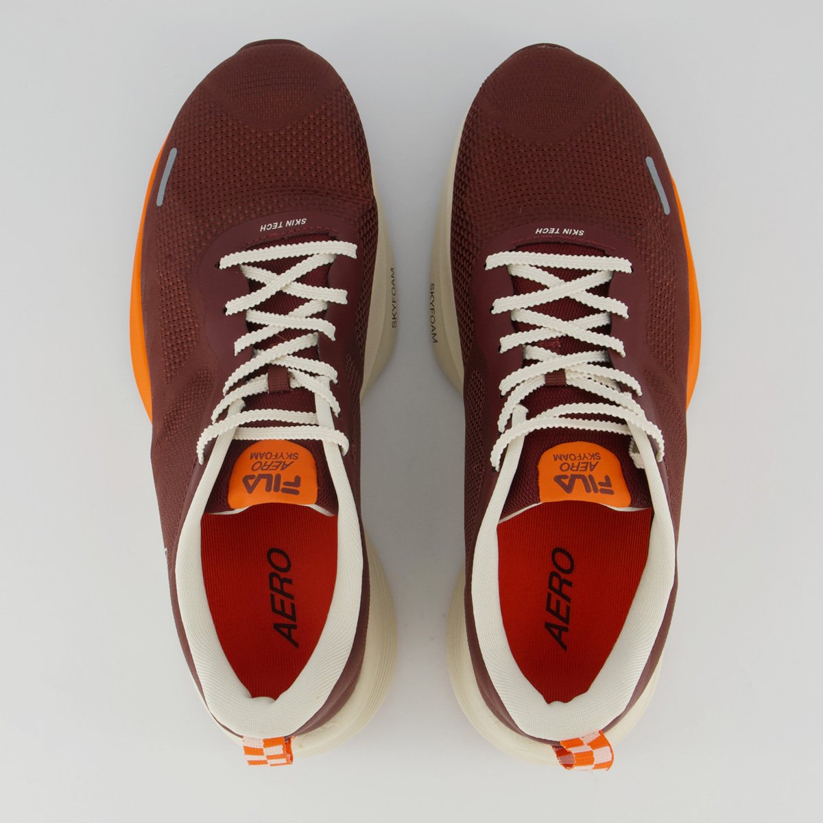 Tênis Fila Aero Skyfoam Bordô e Laranja Bordô 4