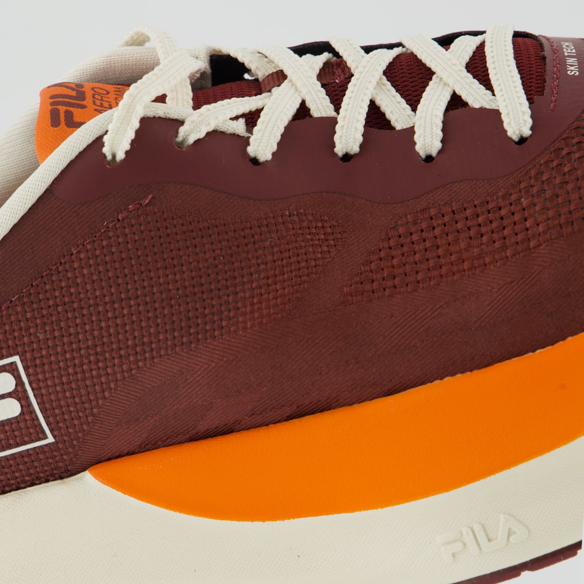 Tênis Fila Aero Skyfoam Bordô e Laranja Bordô 7