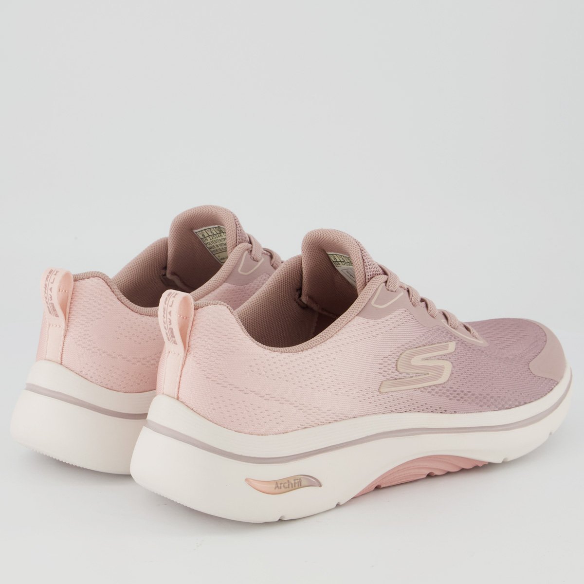 Tênis Skechers Go Walk Arch Fit 2.0 Feminino Rosa Rosa 3