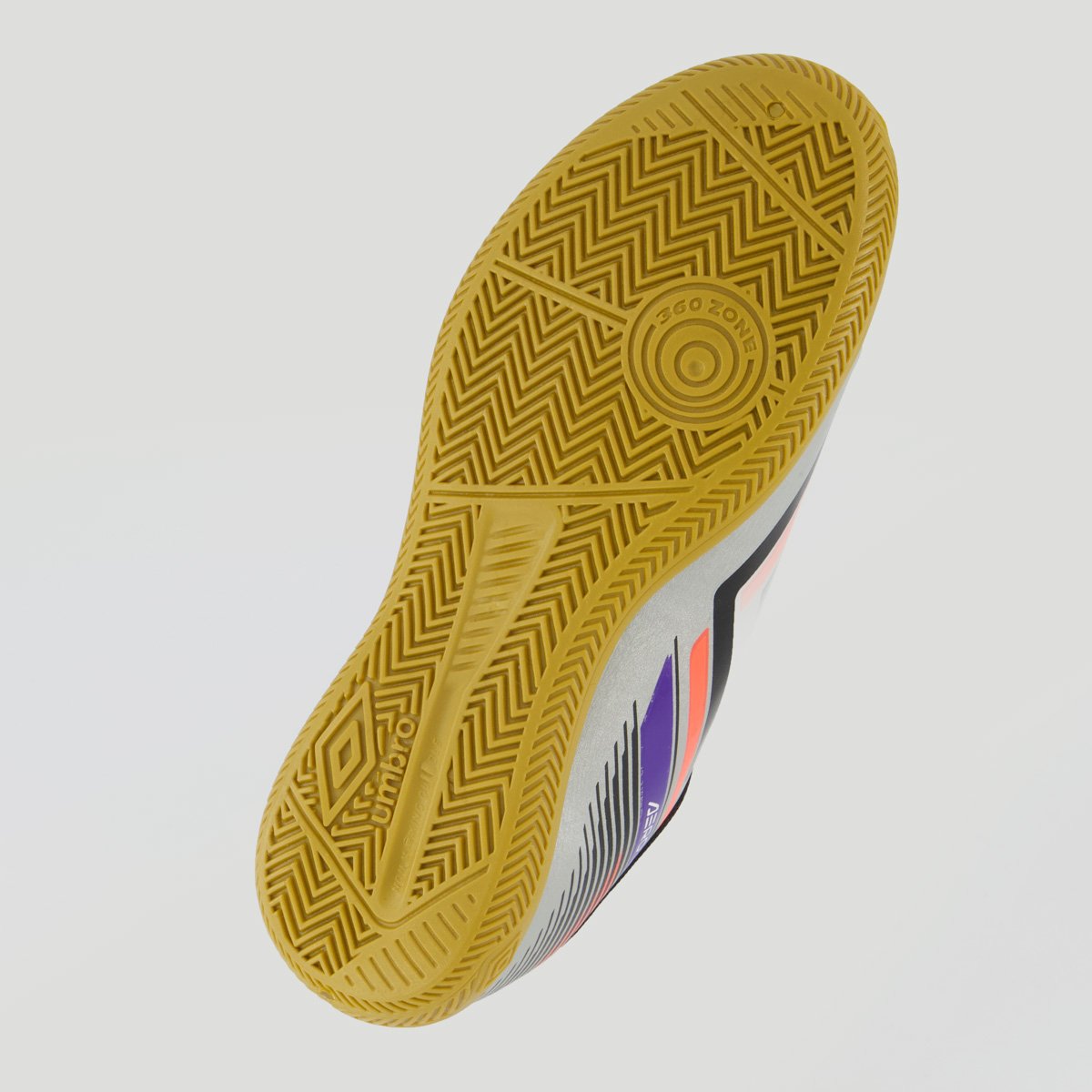 Chuteira Umbro Aerodynamic Futsal Juvenil Prata Prata 5