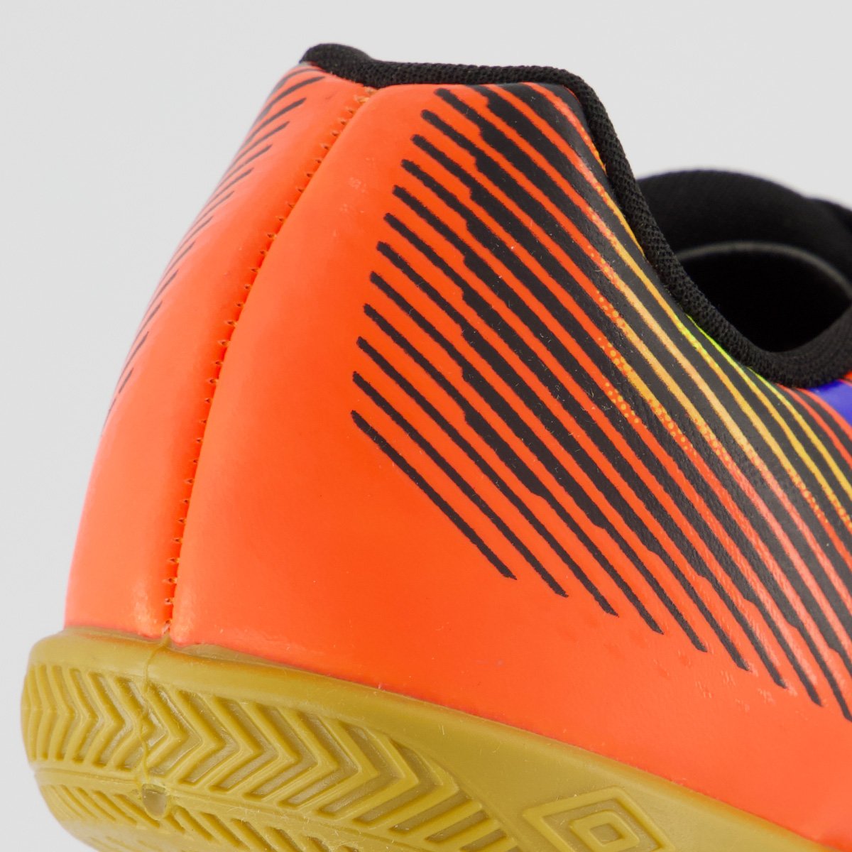 Chuteira Umbro Aerodynamic Futsal Juvenil Laranja e Azul Laranja 6
