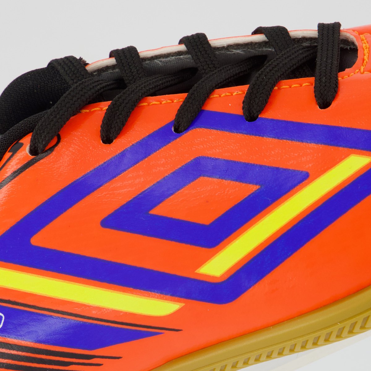 Chuteira Umbro Aerodynamic Futsal Juvenil Laranja e Azul Laranja 7