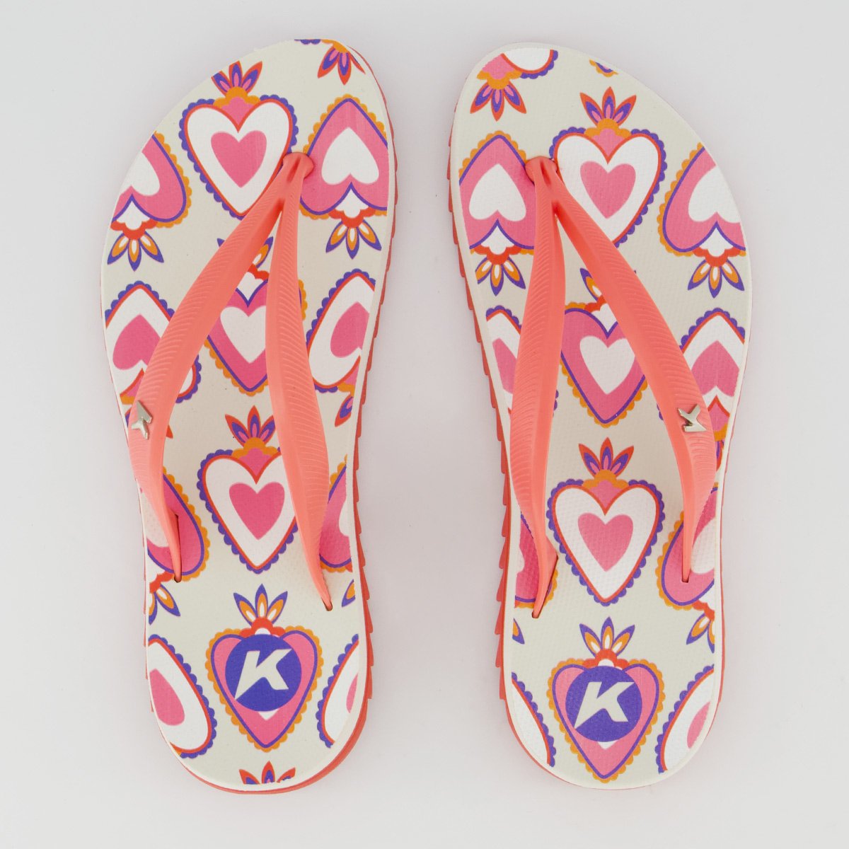 Chinelo Kenner Ibiza Encanto Feminino Estampado Rosa