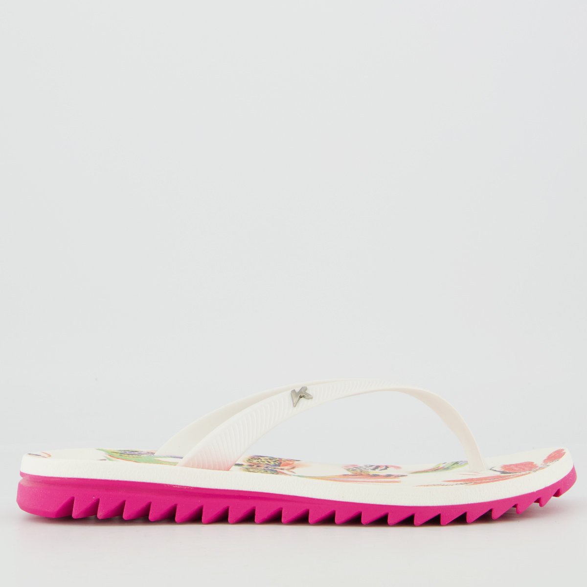 Chinelo Kenner Polen Feminino Flores Branco Branco 2