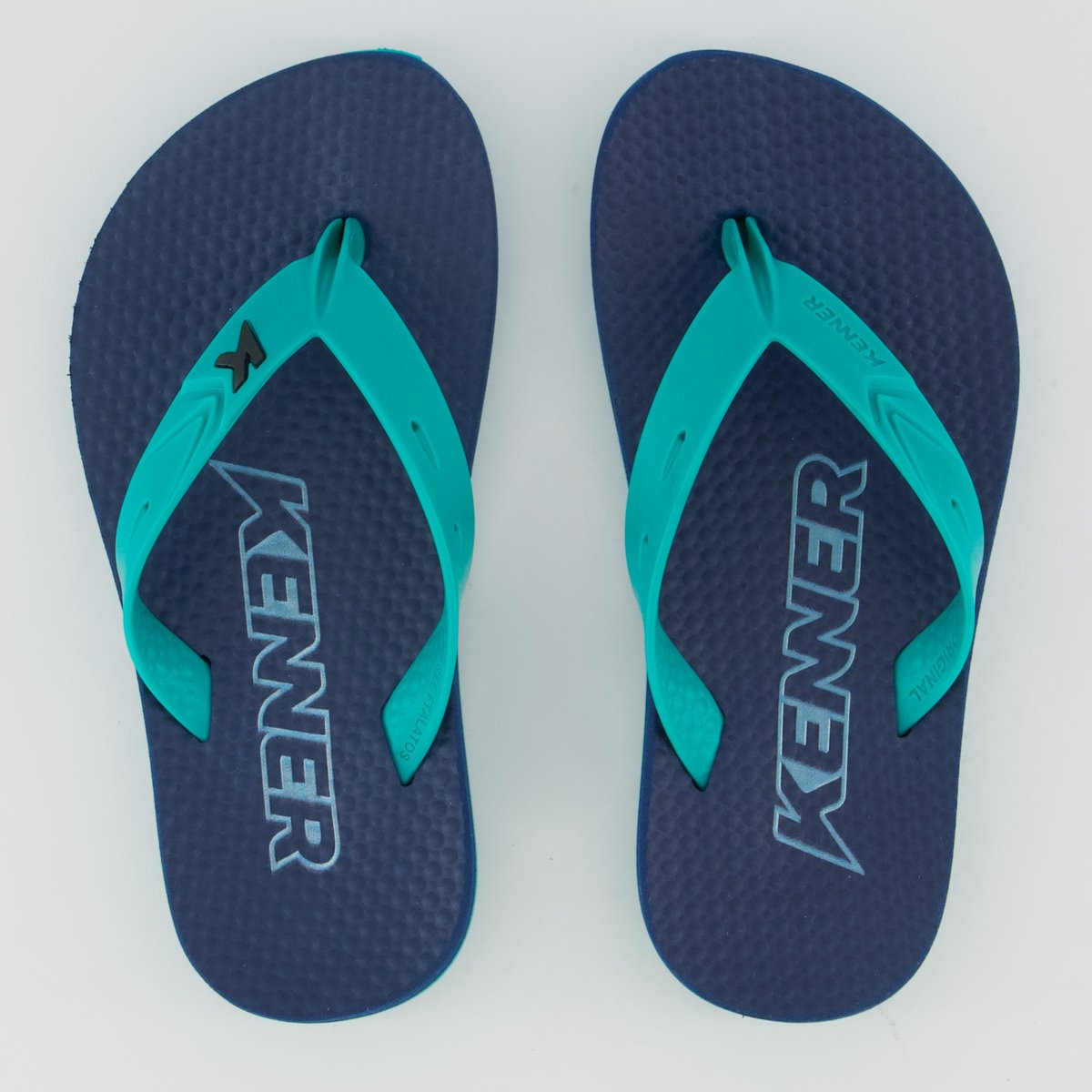 Chinelo Kenner Sumer Infantil Azul e verde