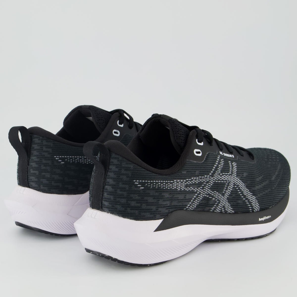 Tênis Asics Gel Shogun 9 Preto e Branco Preto 3