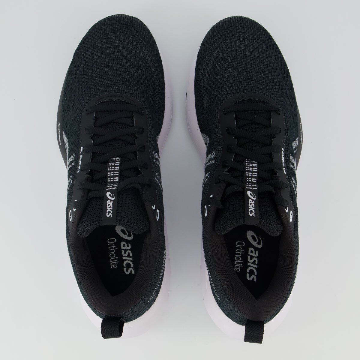 Tênis Asics Gel Shogun 9 Preto e Branco Preto 4