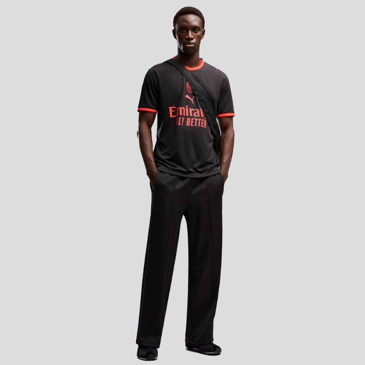 Camisa Puma Milan Third 2027 Preto/Laranja 4