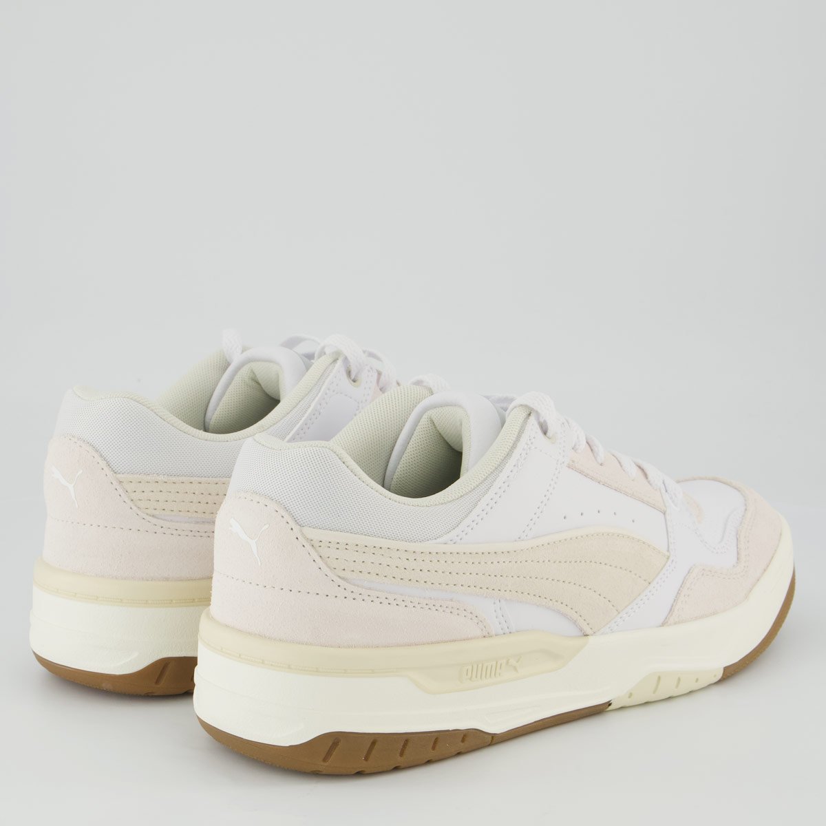 Tênis Puma Rebound Retro Sd Bege e Branco Branco/Bege 3