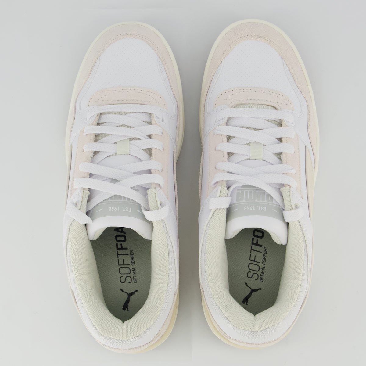 Tênis Puma Rebound Retro Sd Bege e Branco Branco/Bege 4