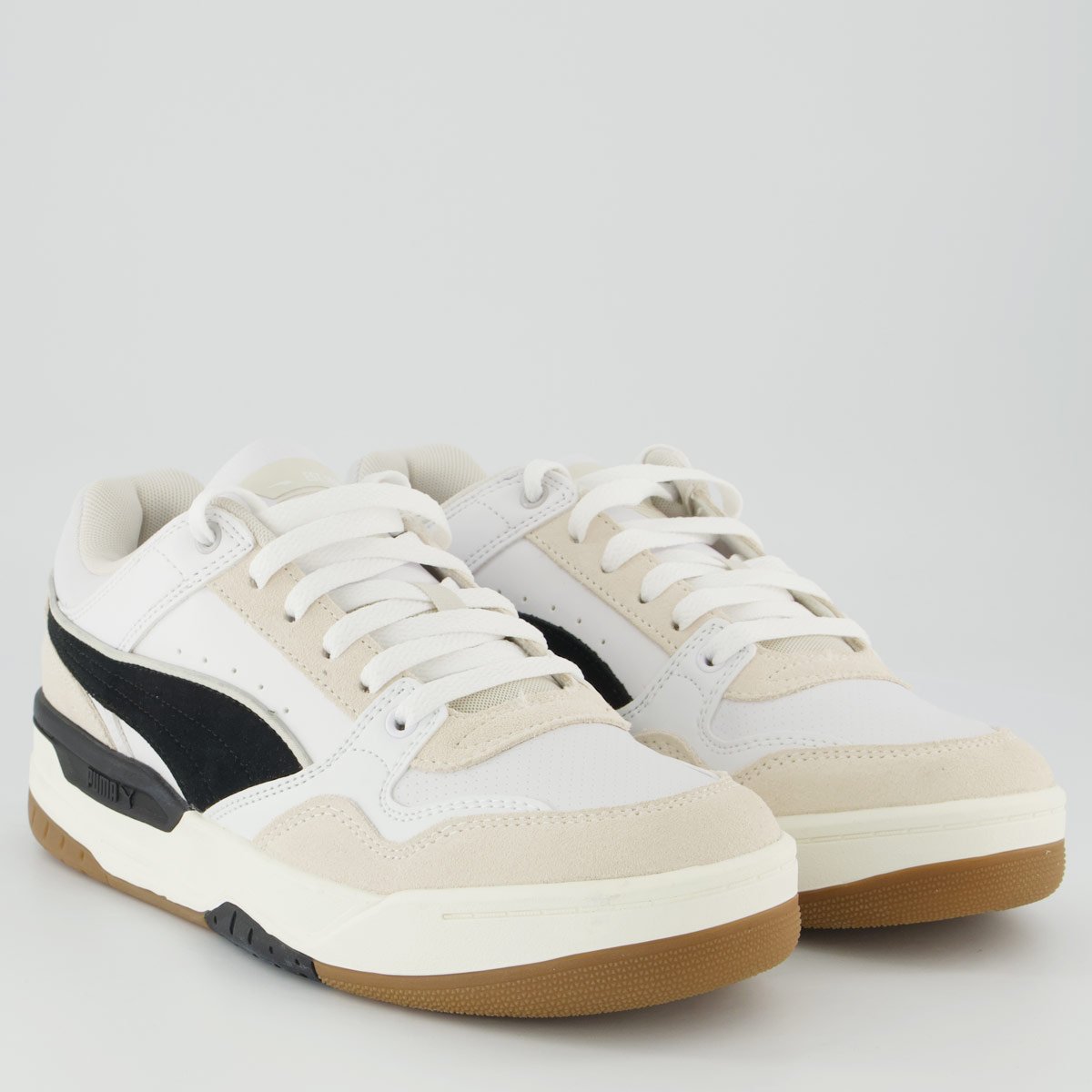 Tênis Puma Rebound Retro Sd Branco e Preto Branco/Preto 2