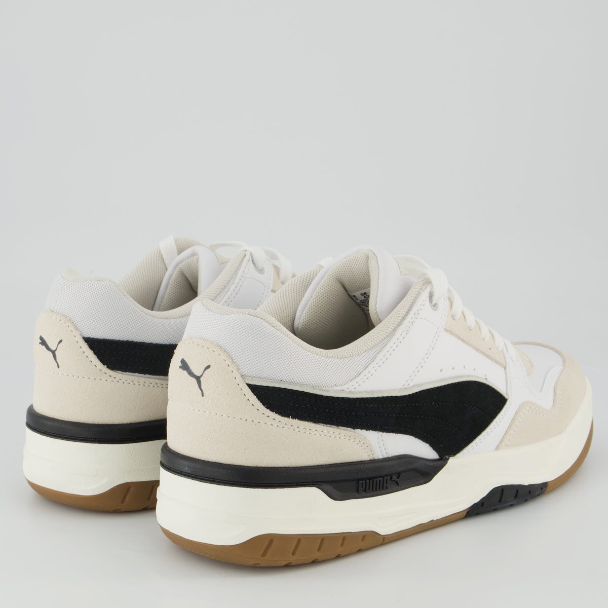 Tênis Puma Rebound Retro Sd Branco e Preto Branco/Preto 3