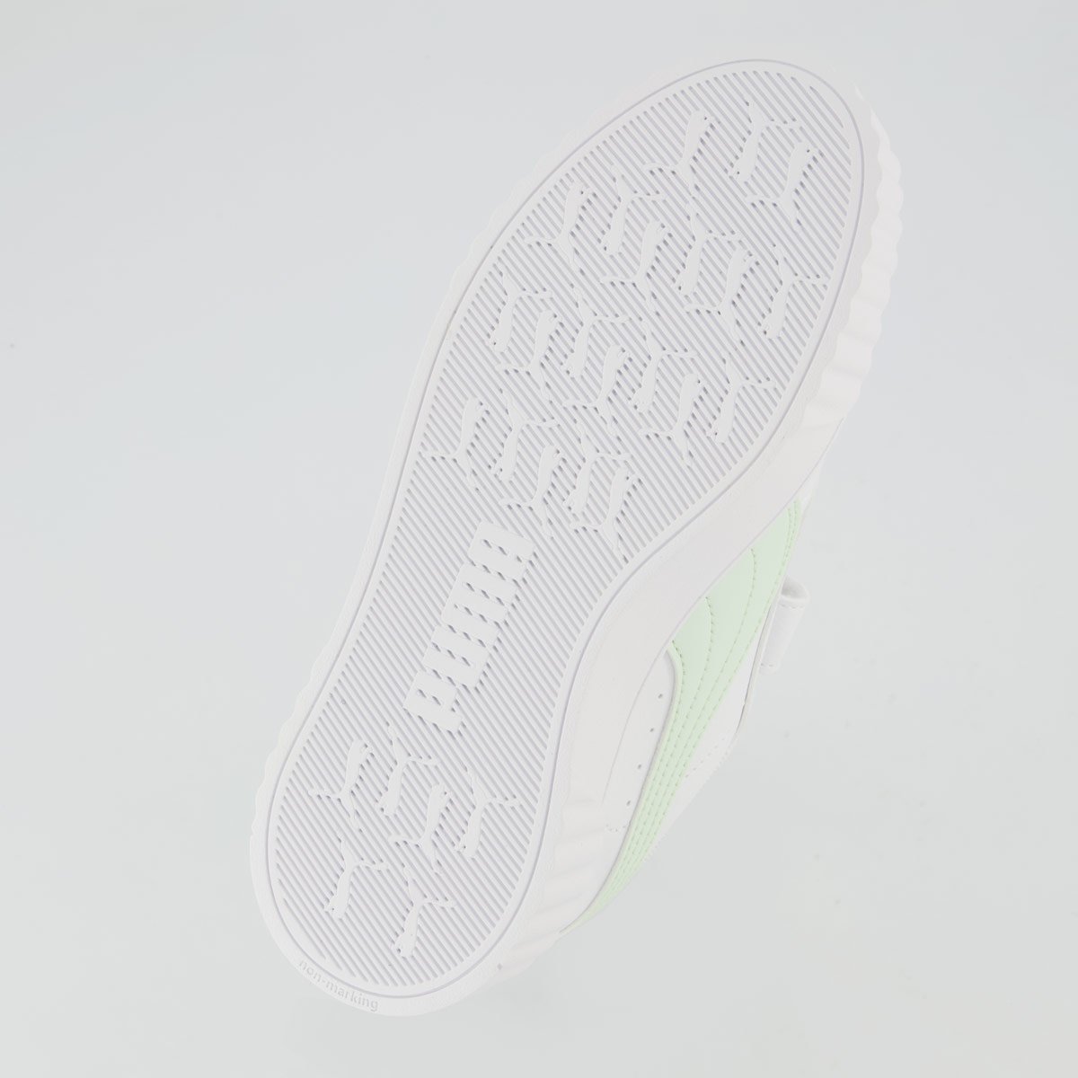 Tênis Puma Carina 3.0 Infantil Branco e verde Branco/Verde 5