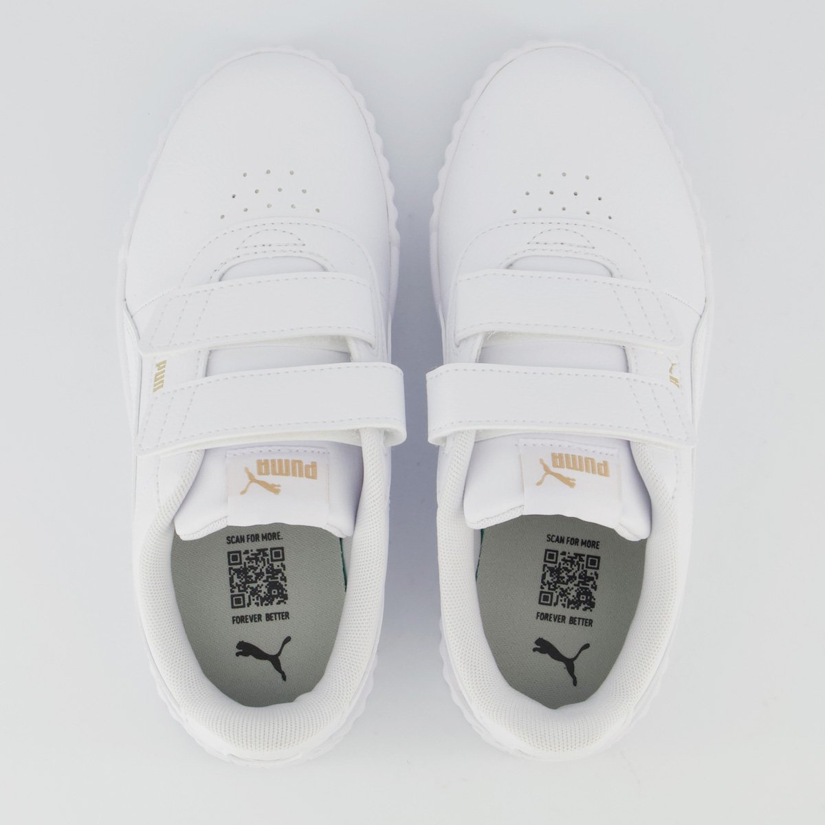 Tênis Puma Carina 3 Infantil Branco Branco 4