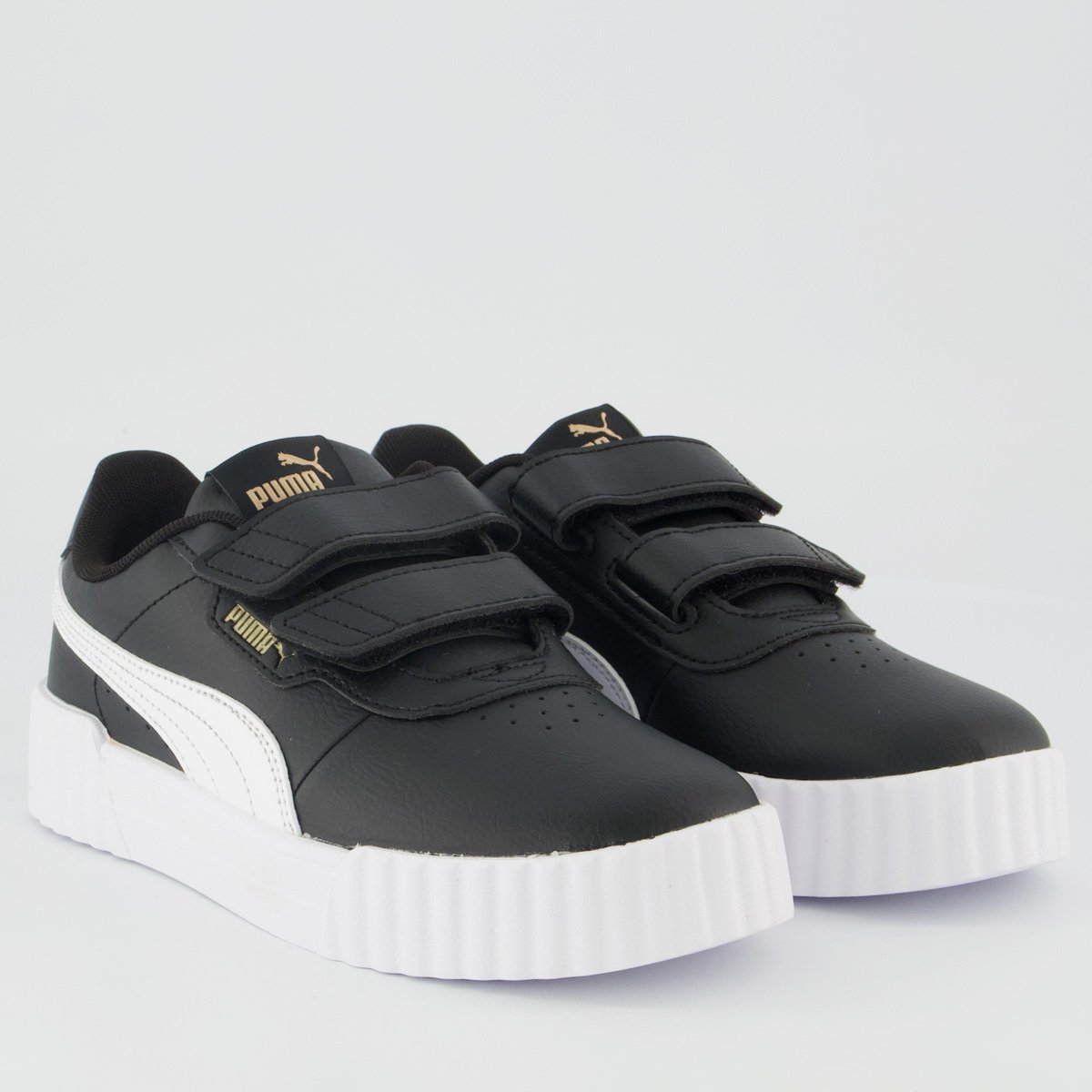Tênis Puma Carina 3.0 Infantil Preto e Branco Preto 2