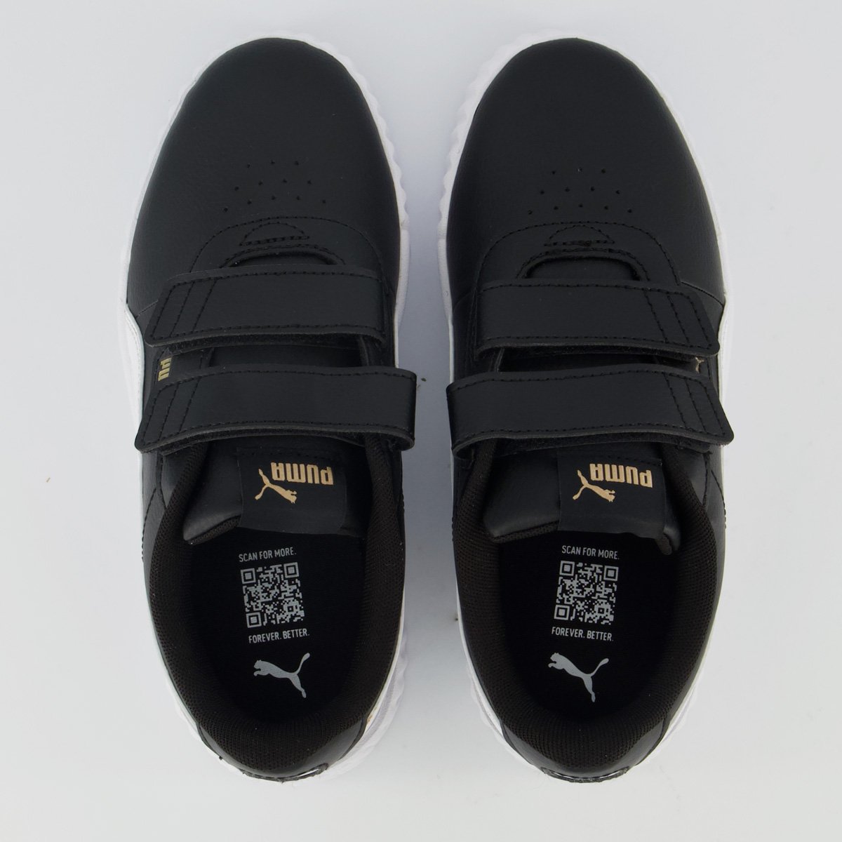 Tênis Puma Carina 3.0 Infantil Preto e Branco Preto 4