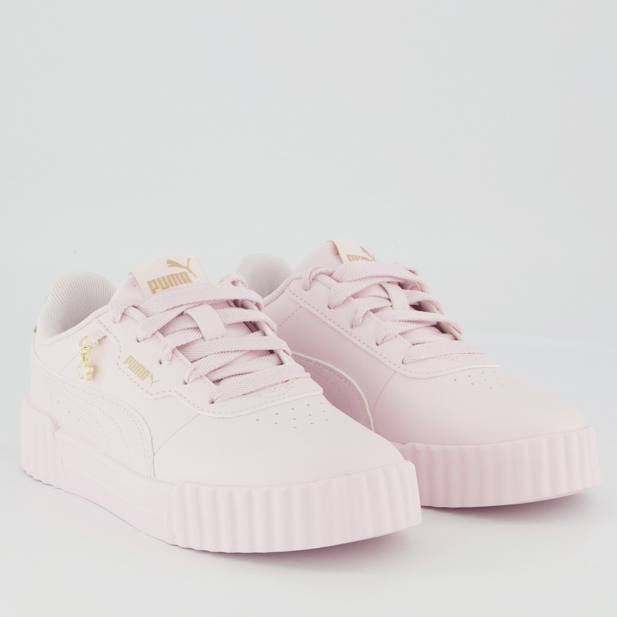 Tênis Puma Carina 3.0 Charm Infantil Rosa Rosa 2