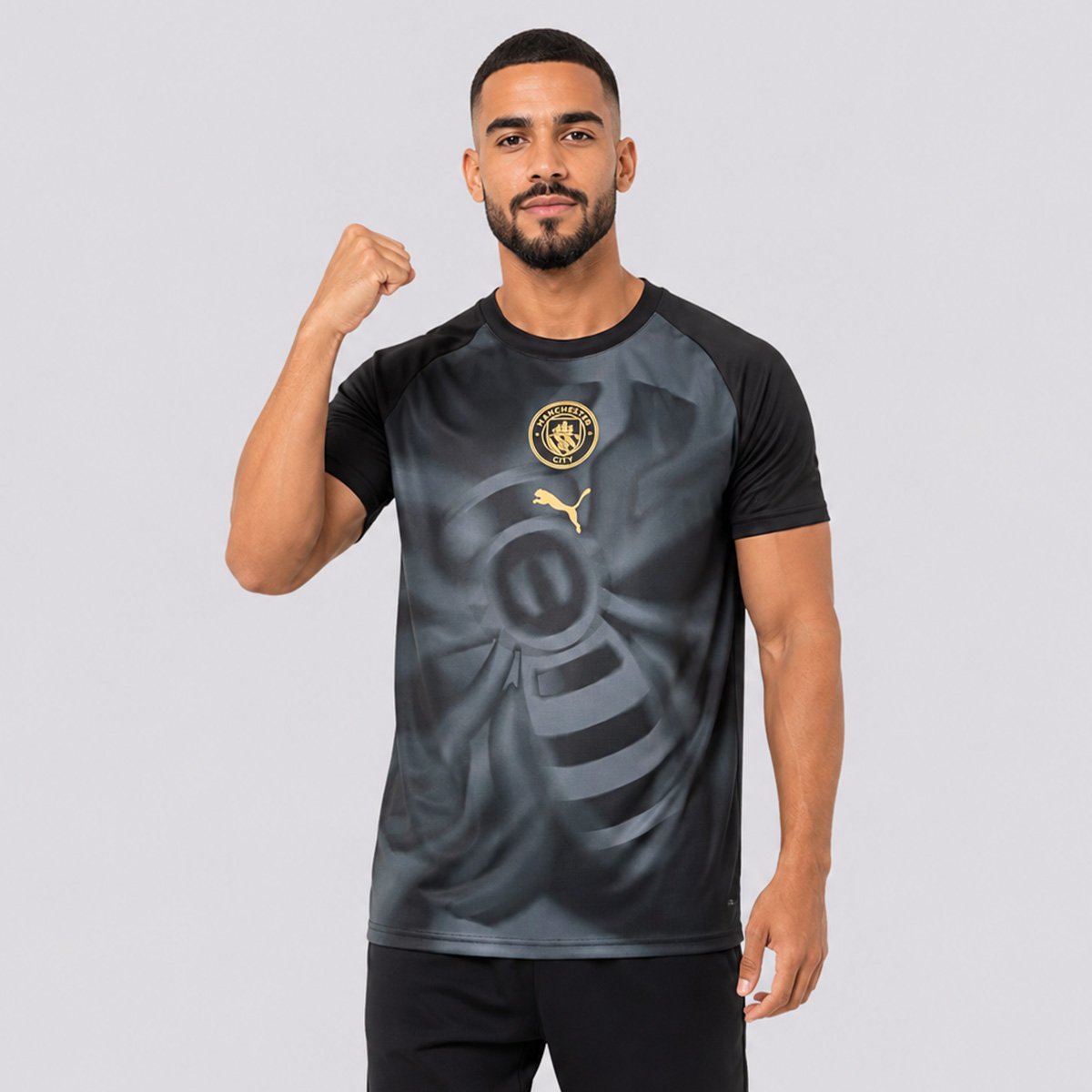 Camisa Puma Manchester City 2027 Pré-Jogo Preta