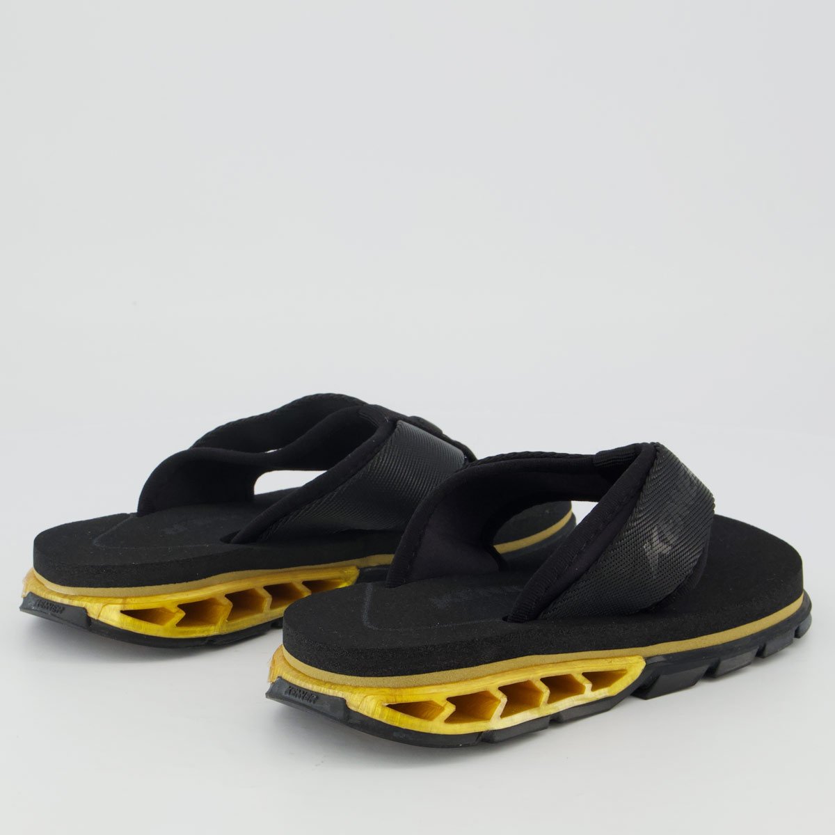 Chinelo Kenner Rakka Sport Infantil Preto e Amarelo Preto 4