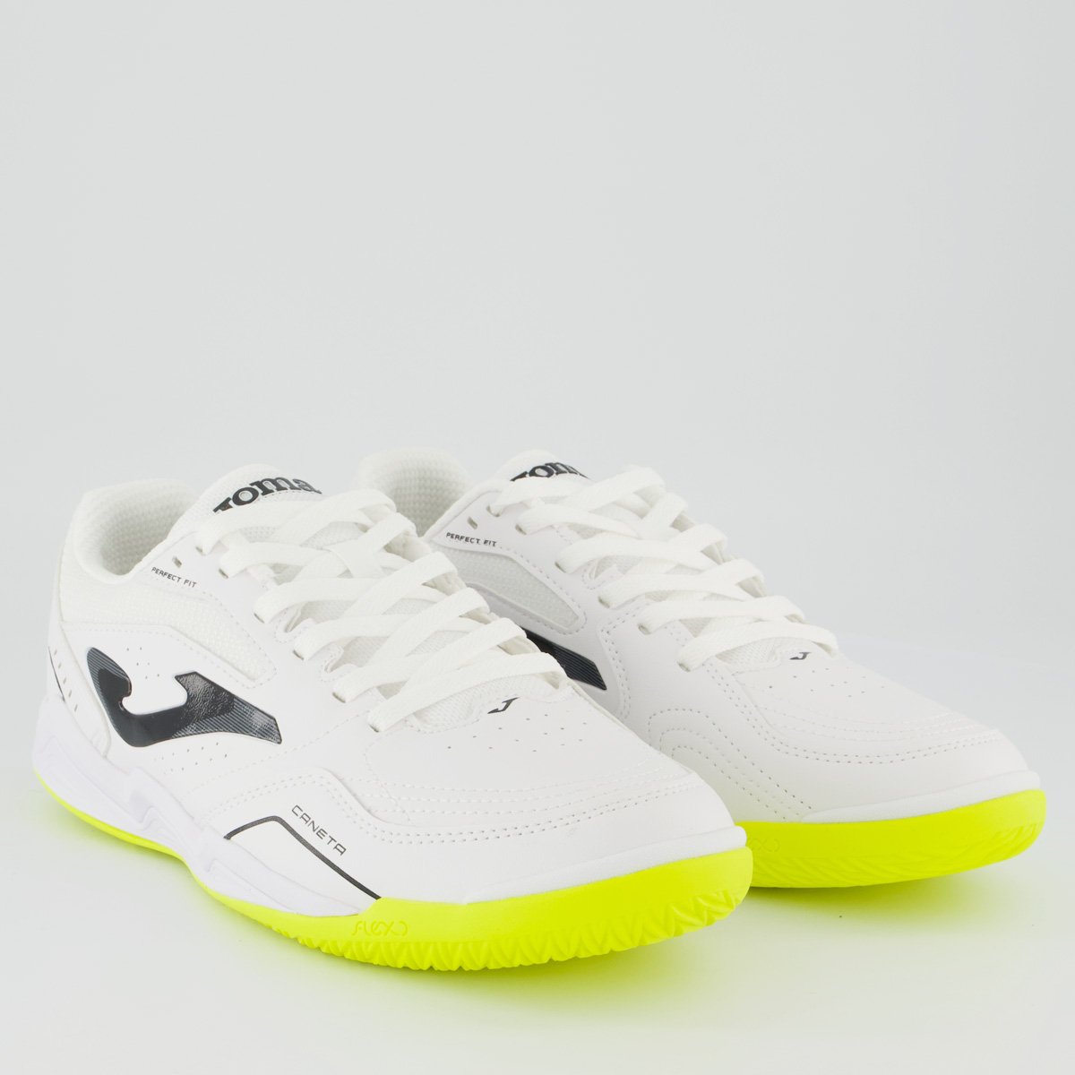 Chuteira Joma Caneta Futsal Branca e Preta Branco 2